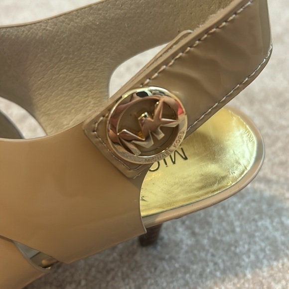 MICHAEL Michael Kors Open Toe Sandals - Joselle Logo High-Heel, Size 6.5 - Picture 8 of 11